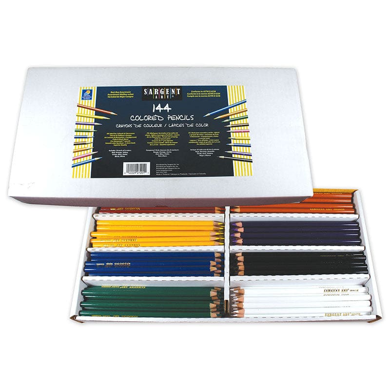 144Ct Sargent Colored Pencil Best Buy Assortment 8 Colors 18 Of Each - Colored Pencils - Sargent Art Inc.