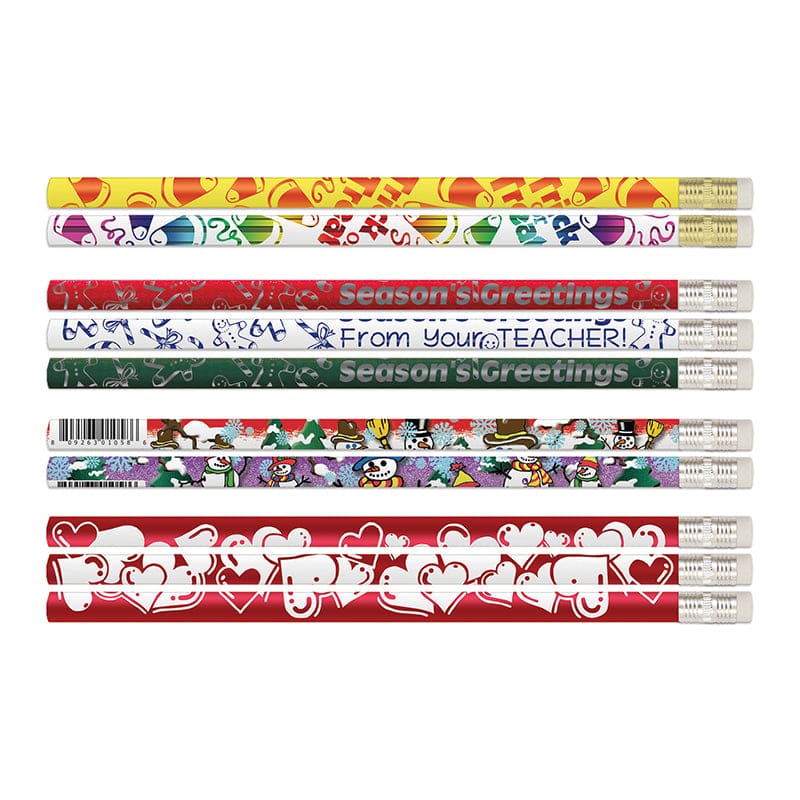144Ct Seasonal Pencils Assortment - Pencils & Accessories - Musgrave Pencil Co Inc