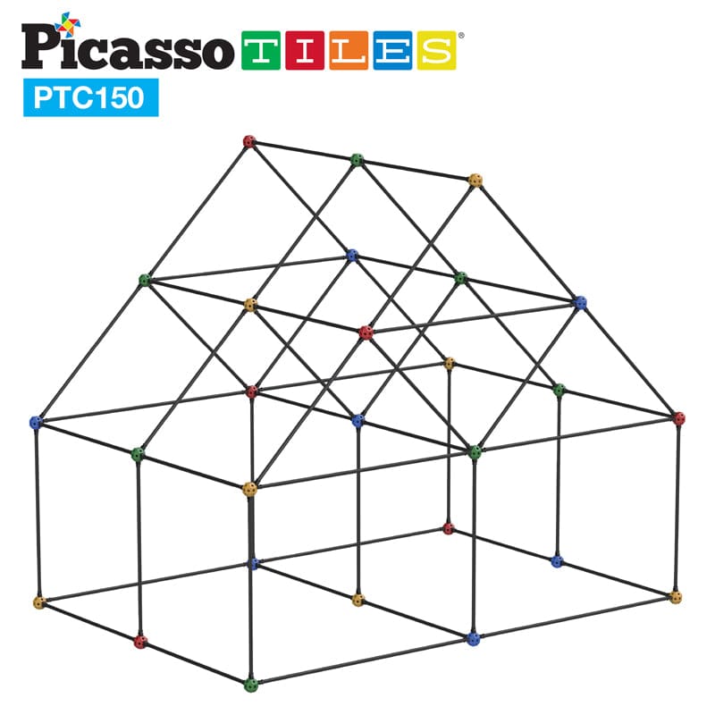 150 Piece Fort Building Kit - Blocks & Construction Play - Latitude-picasso Tiles