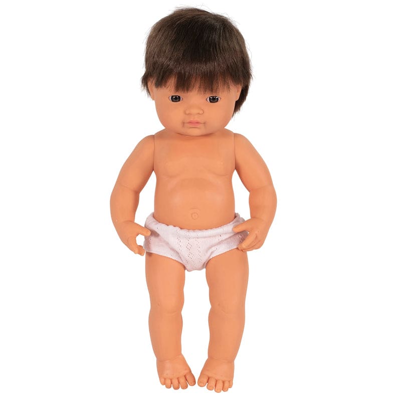 15In Baby Doll Caucsian Boy Bruntte Anatomically Correct - Dolls - Miniland Educational Corporation