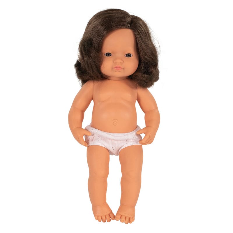 15In Baby Doll Caucsian Grl Bruntte Anatomically Correct - Dolls - Miniland Educational Corporation