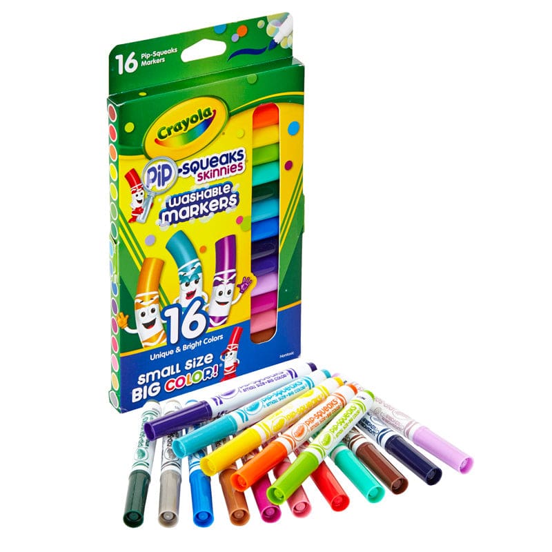 16 Ct Pip Squeaks Skinnies Markers (Pack of 8) - Markers - Crayola LLC