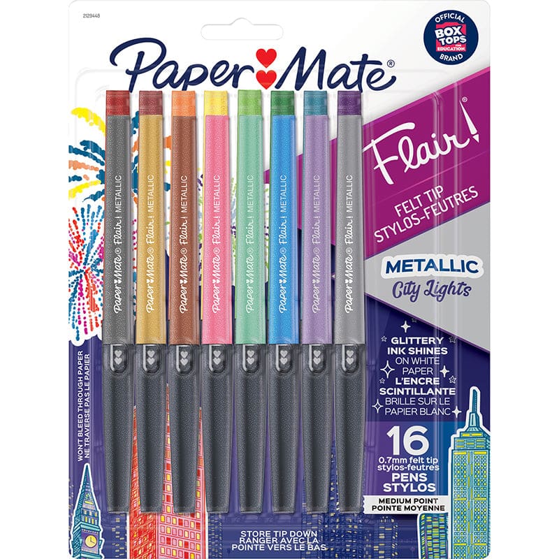 16Ct Med Flair Metallic Colors Pens - Pens - Sanford L.p.