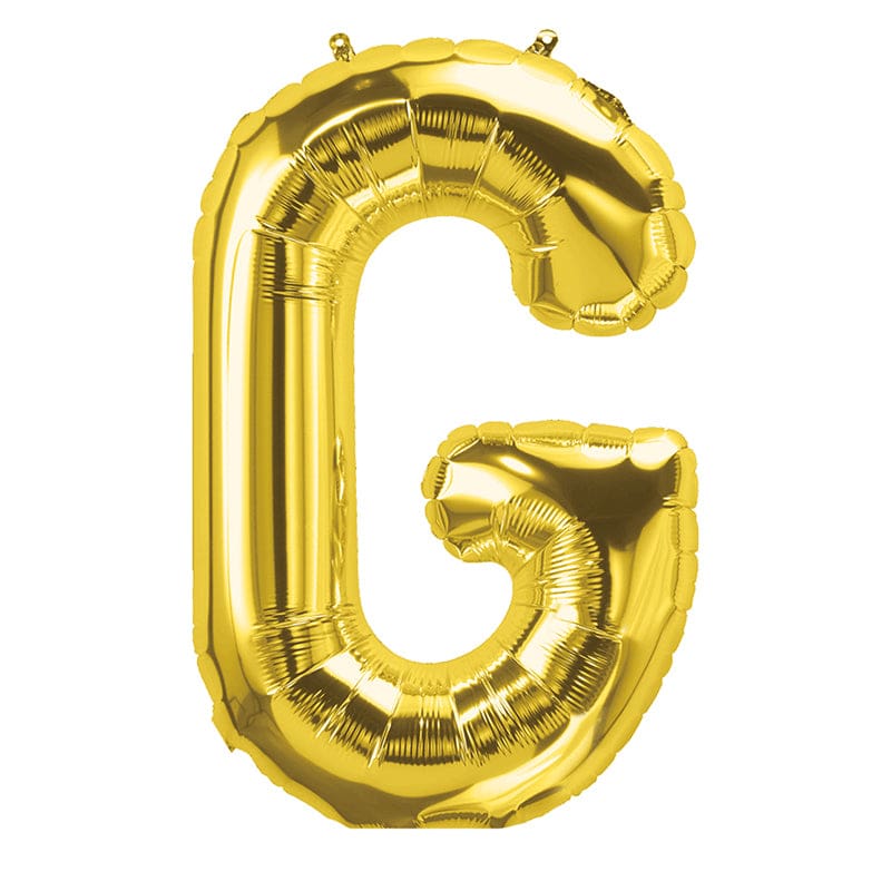 16In Foil Balloon Gold Letter G (Pack of 12) - Accessories - Pioneer Balloon Company