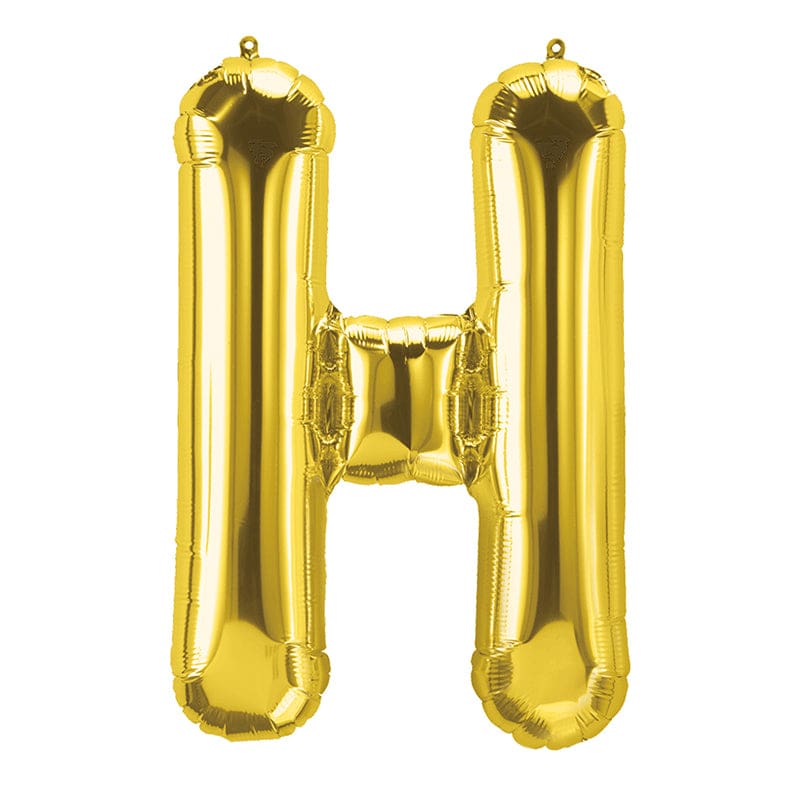 16In Foil Balloon Gold Letter H (Pack of 12) - Accessories - Pioneer Balloon Company