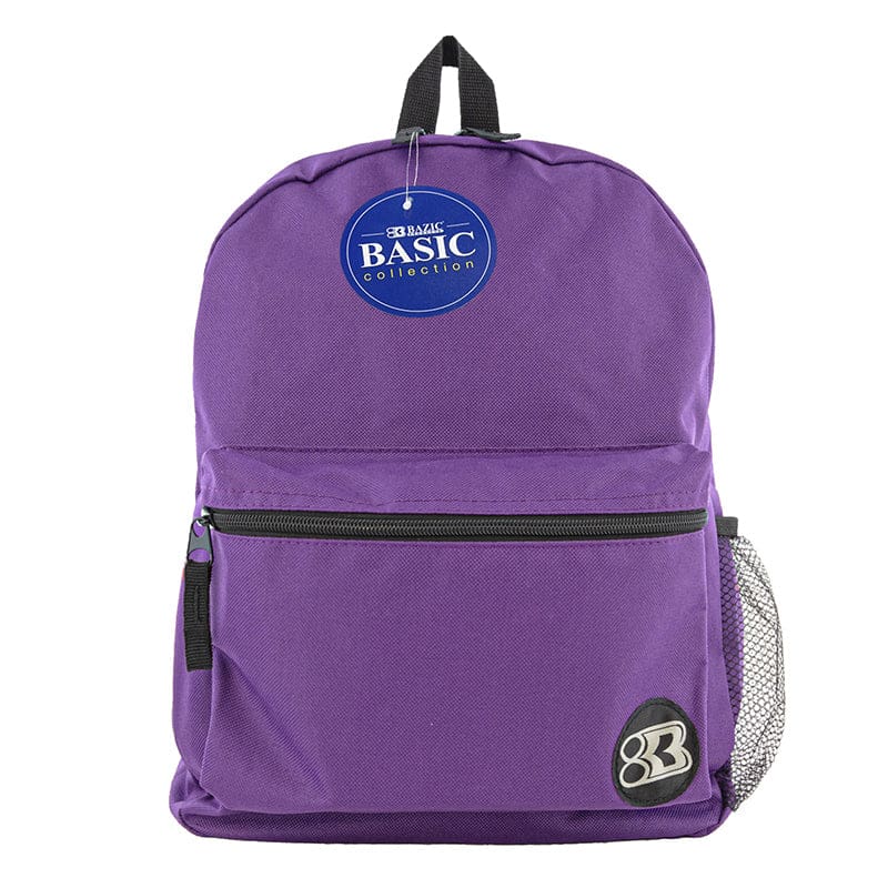 16In Purple Basic Backpack (Pack of 6) - Accessories - Bazic Products
