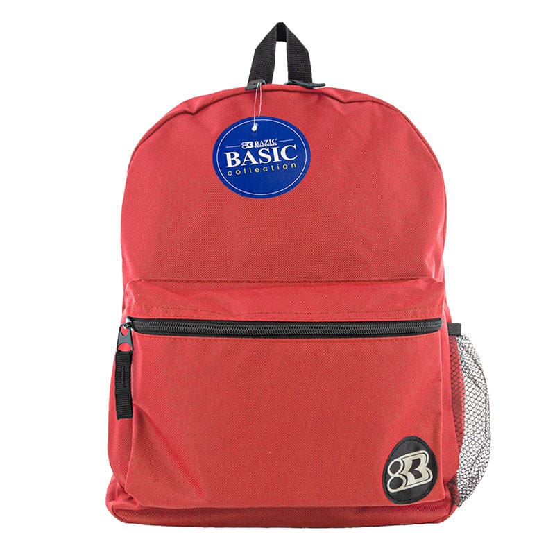 16In Red Basic Collctn Backpack (Pack of 6) - Accessories - Bazic Products