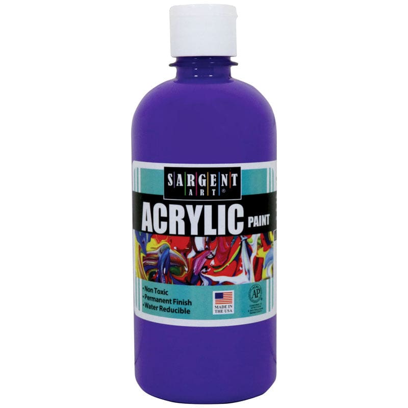 16Oz Acrylic Paint - Violet (Pack of 6) - Paint - Sargent Art Inc.