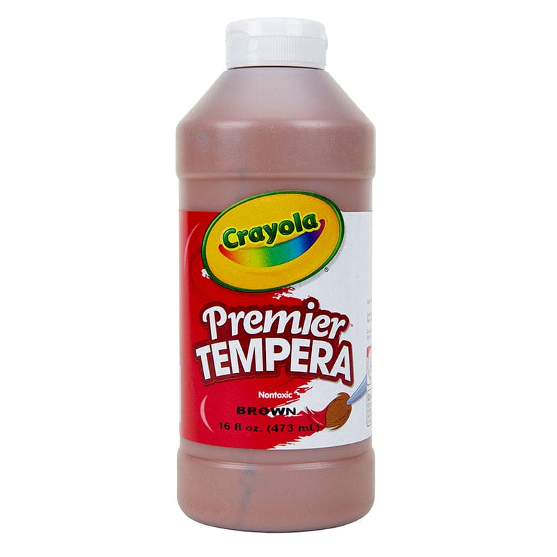 16Oz Brown Crayola Premier Tempera (Pack of 6) - Paint - Crayola LLC