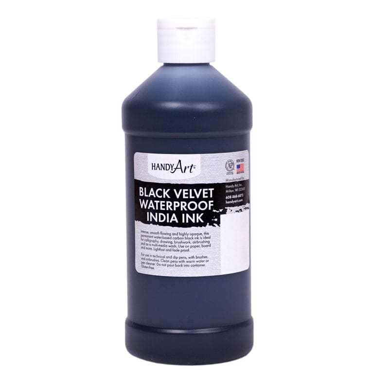16Oz Handy Art Blk Velvet India Ink (Pack of 3) - Paint - Rock Paint Distributing Corp