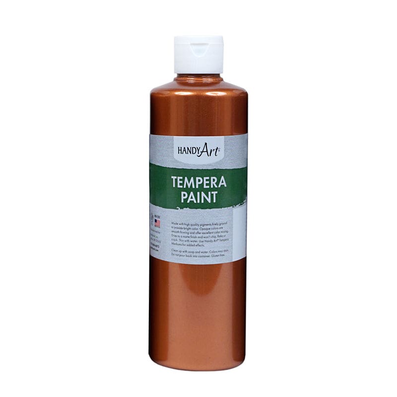 16Oz Metallic Copper Tempera Paint Handy Art (Pack of 6) - Paint - Rock Paint Distributing Corp