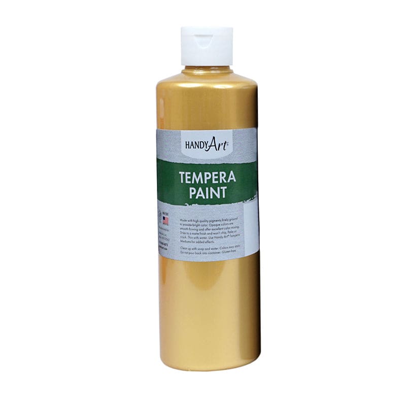 16Oz Metallic Gold Tempera Paint Handy Art (Pack of 6) - Paint - Rock Paint Distributing Corp