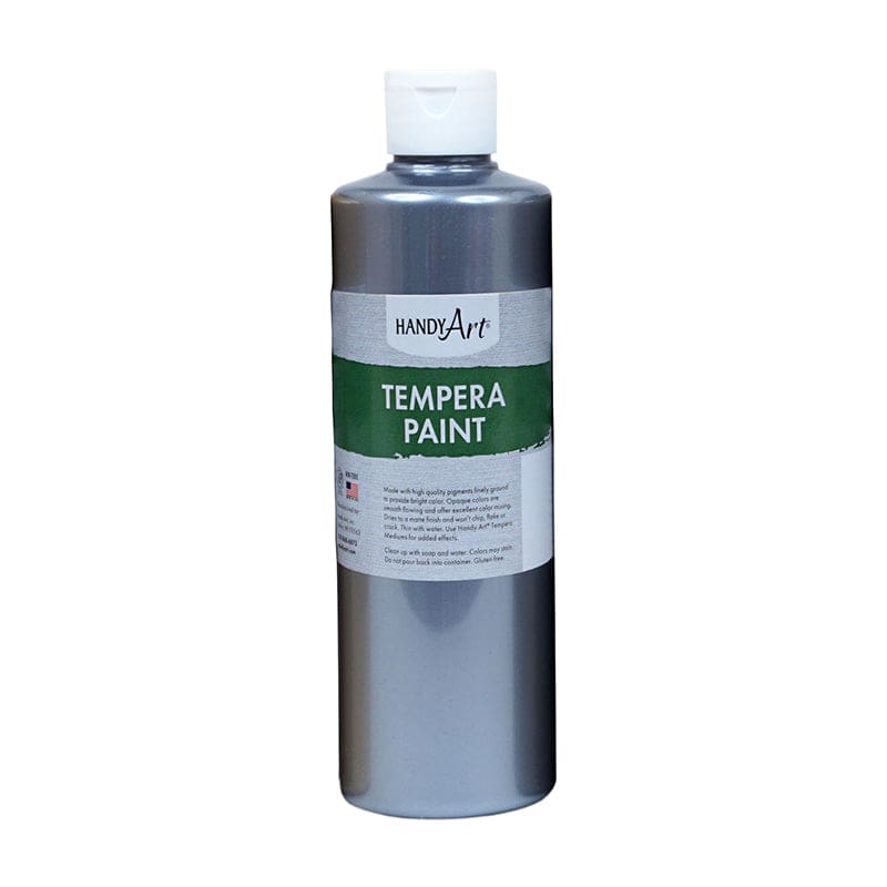 16Oz Metallic Silver Tempera Paint Handy Art (Pack of 6) - Paint - Rock Paint Distributing Corp
