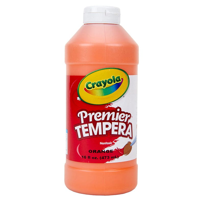 16Oz Orange Crayola Premier Tempera (Pack of 6) - Paint - Crayola LLC