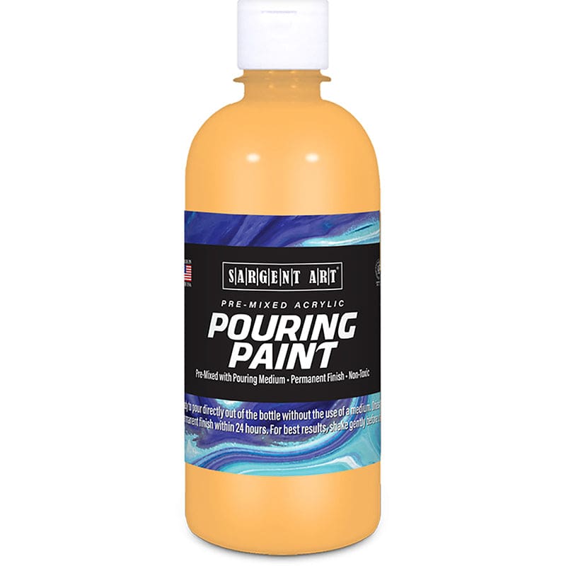 16Oz Pouring Paint Acrylic Peach (Pack of 3) - Paint - Sargent Art Inc.