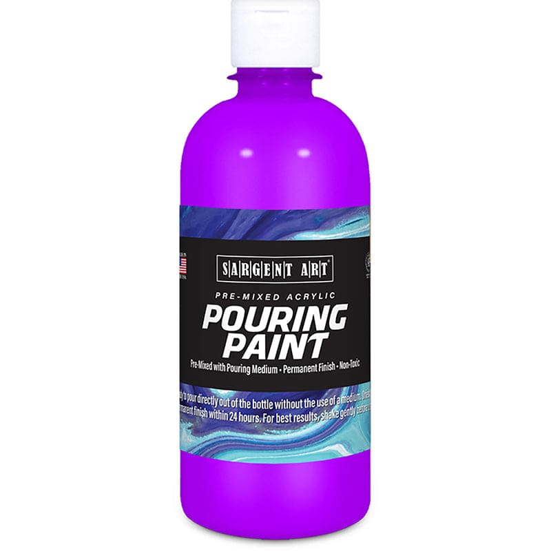 16Oz Pouring Paint Acrylic Violet (Pack of 3) - Paint - Sargent Art Inc.
