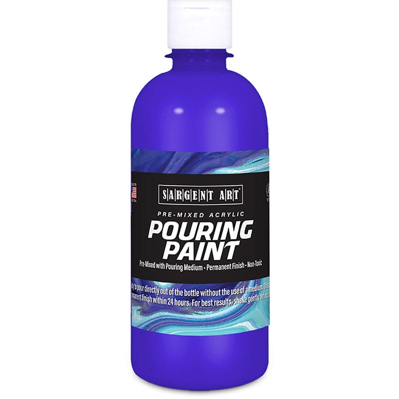 16Oz Pourng Paint Acrylc Ultramarne Blue (Pack of 3) - Paint - Sargent Art Inc.
