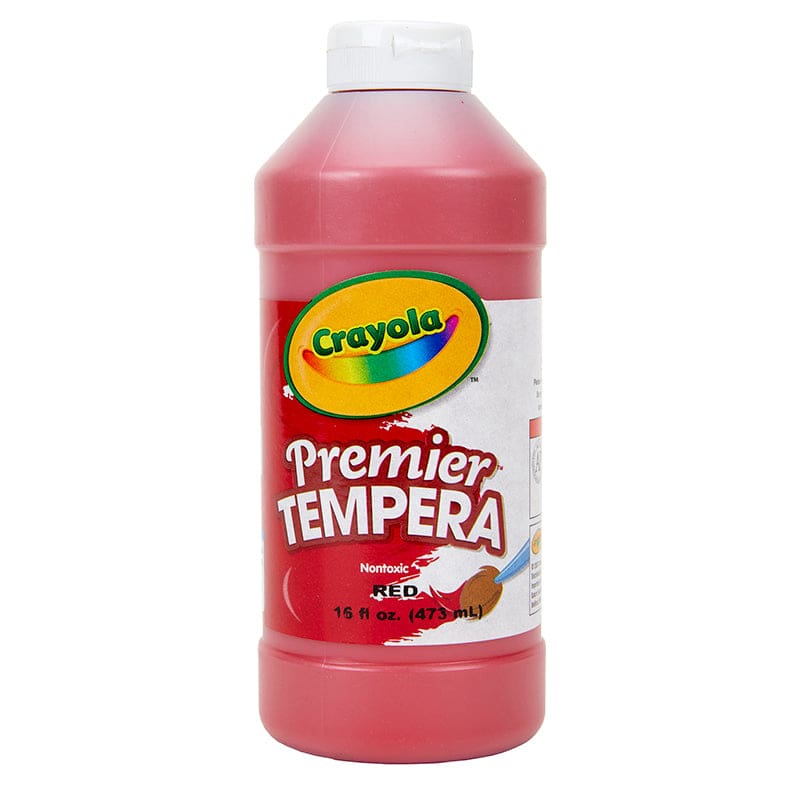 16Oz Red Crayola Premier Tempera (Pack of 6) - Paint - Crayola LLC