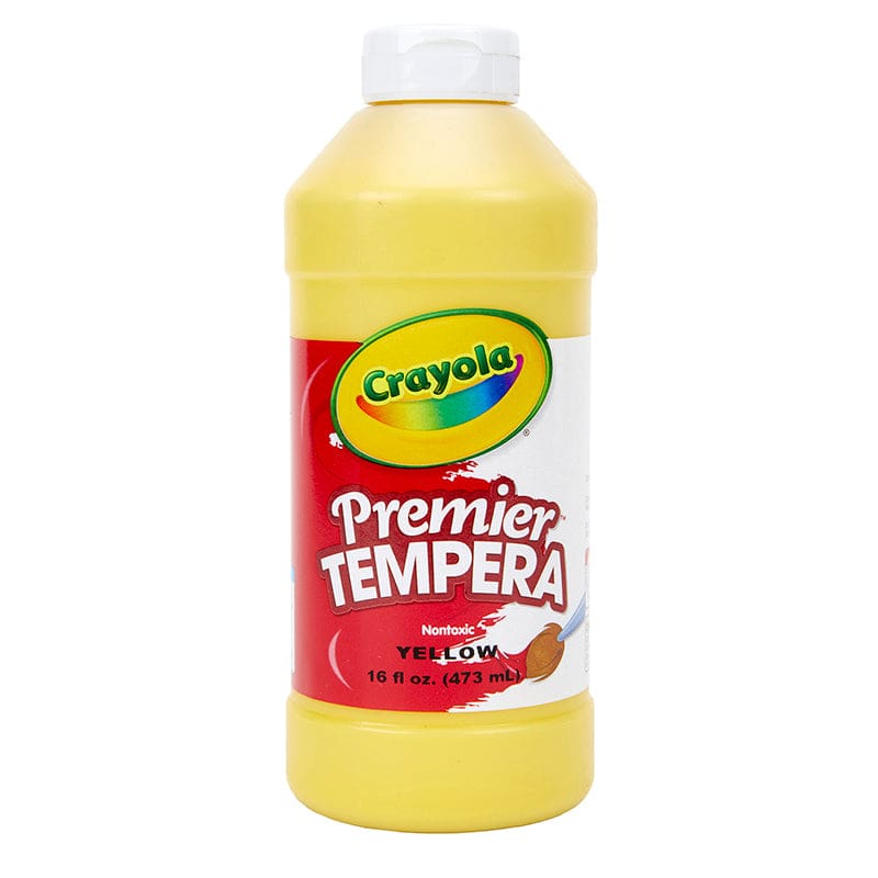 16Oz Yellow Crayola Premier Tempera (Pack of 6) - Paint - Crayola LLC