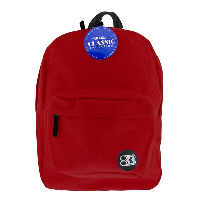 17In Burgundy Classic Backpack (Pack of 3) - Accessories - Bazic Products