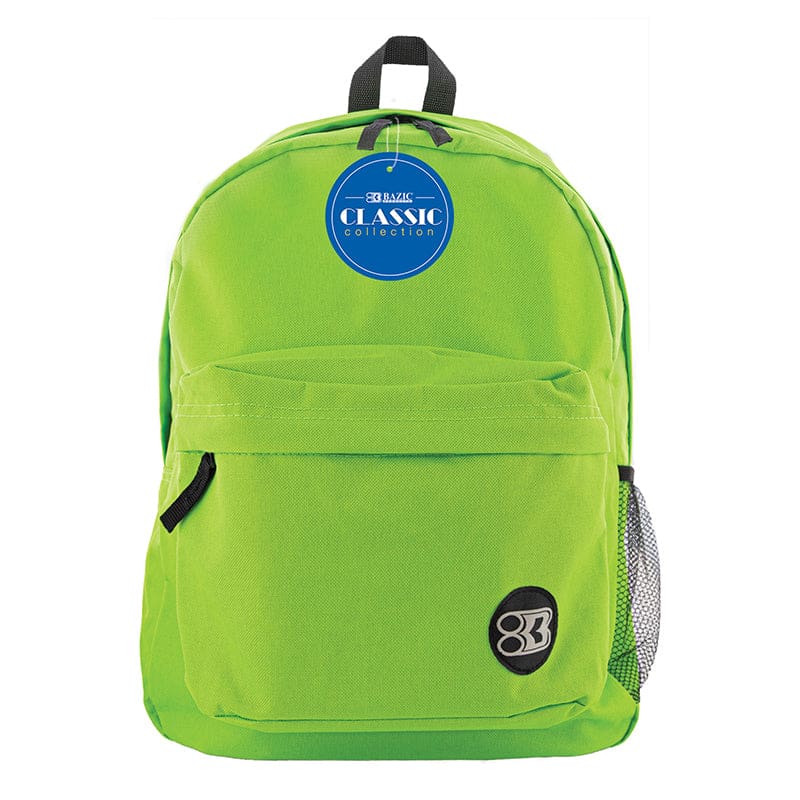 17In Lime Green Classic Backpack (Pack of 3) - Accessories - Bazic Products