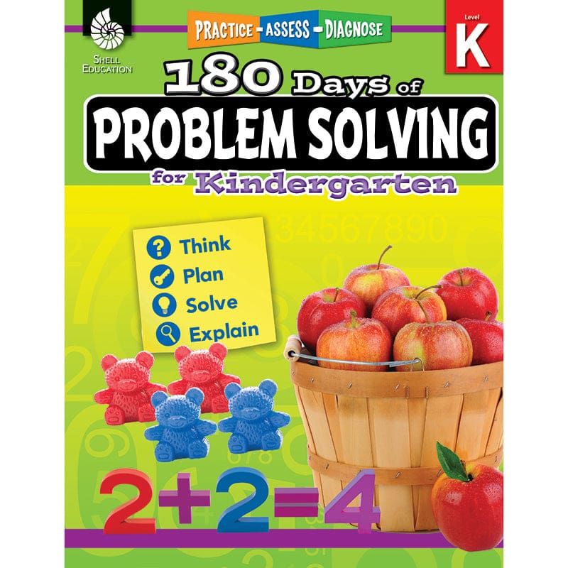 180 Day Problem Solving Gr K Workbk (Pack of 2) - Books - Shell Education
