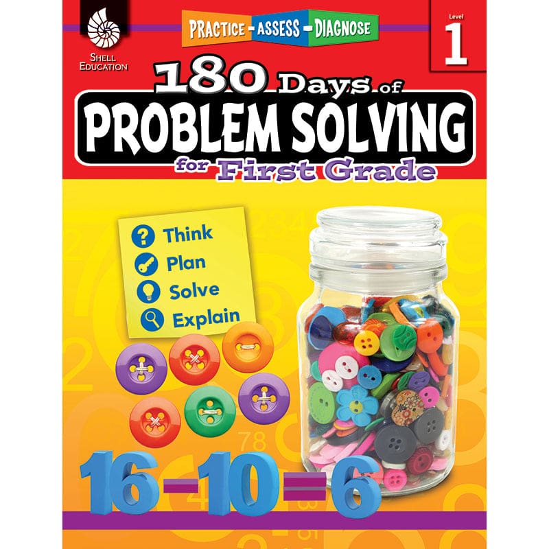 180 Day Problem Solving Gr1 Workbk (Pack of 2) - Books - Shell Education