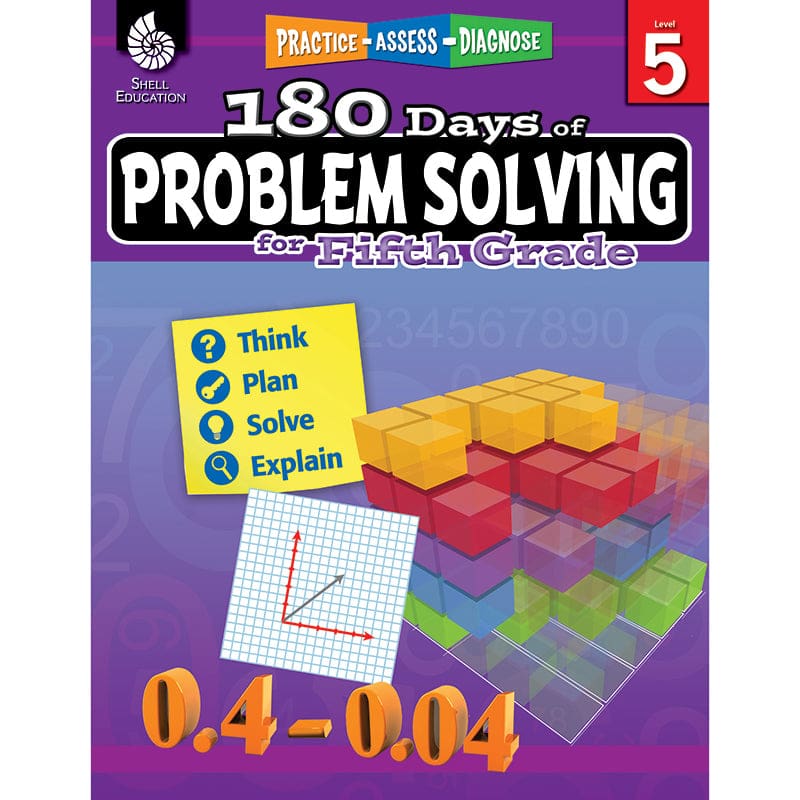 180 Day Problem Solving Gr5 Workbk (Pack of 2) - Books - Shell Education