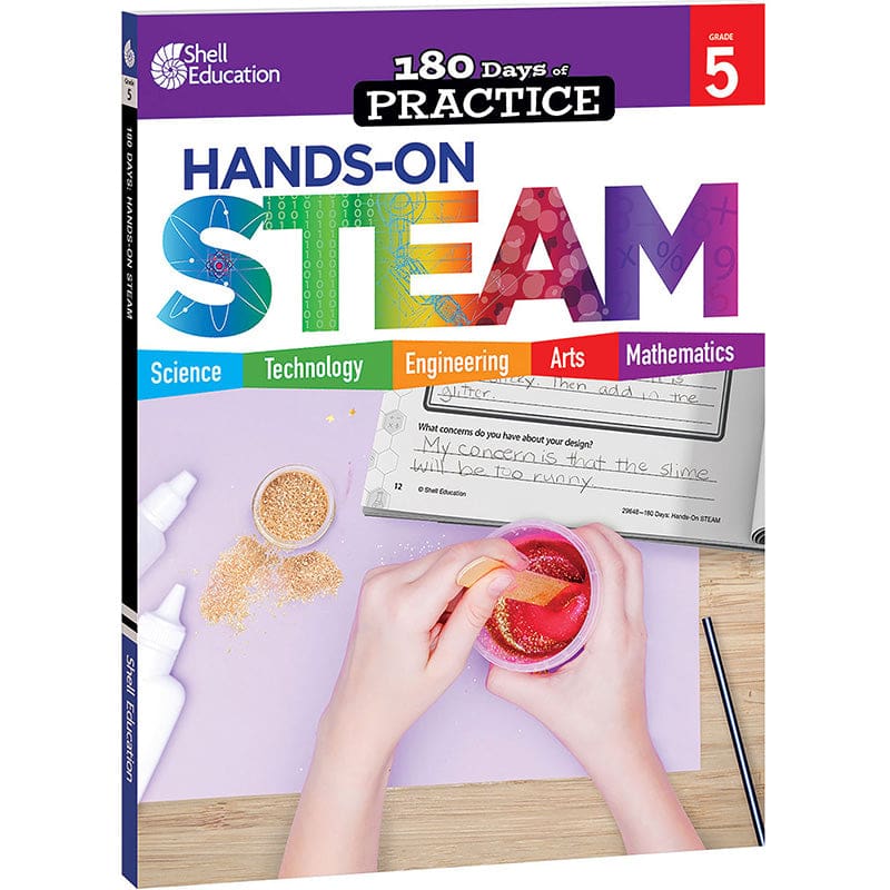 180 Days Hands-On Steam Grade 5 (Pack of 2) - Activity Books & Kits - Shell Education
