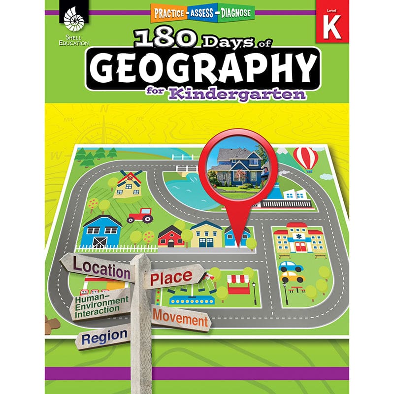 180 Days Of Geography Grade K (Pack of 2) - Geography - Shell Education