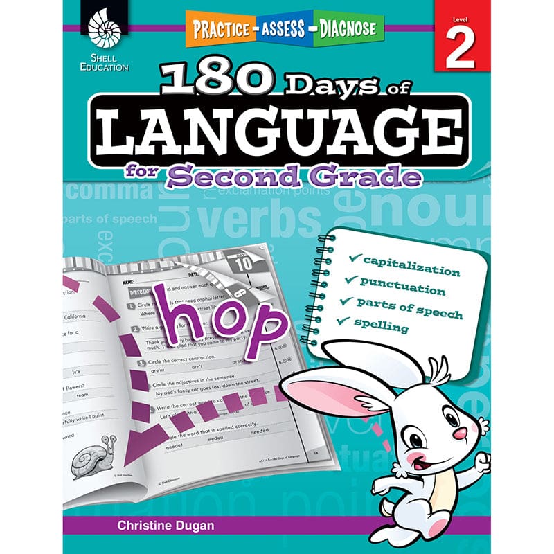180 Days Of Language Gr 2 (Pack of 2) - Language Skills - Shell Education