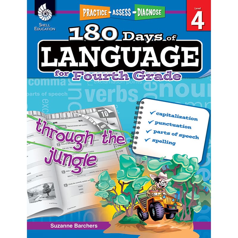 180 Days Of Language Gr 4 (Pack of 2) - Language Skills - Shell Education