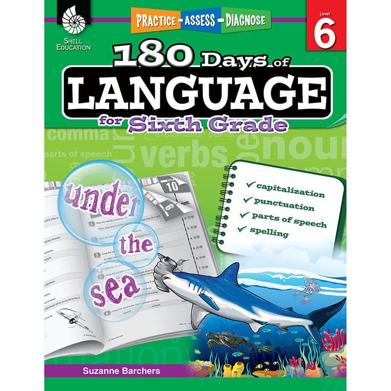 180 Days Of Language Gr 6 (Pack of 2) - Language Skills - Shell Education