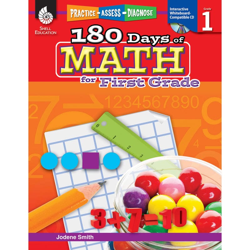 180 Days Of Math Gr 1 (Pack of 2) - Activity Books - Shell Education