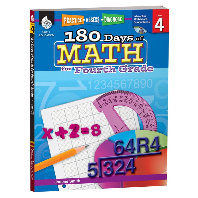 180 Days Of Math Gr 4 (Pack of 2) - Activity Books - Shell Education