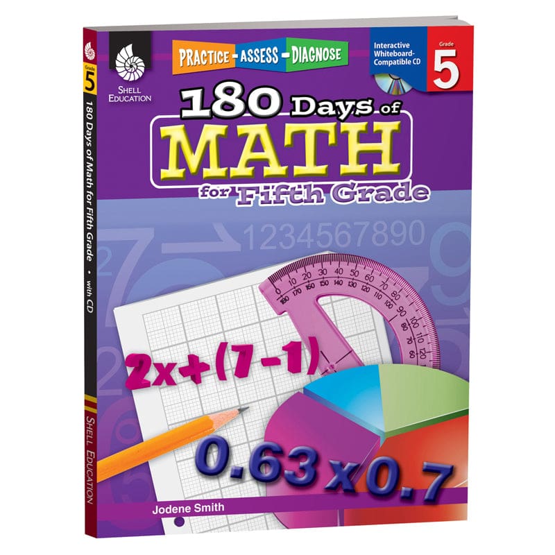 180 Days Of Math Gr 5 (Pack of 2) - Activity Books - Shell Education