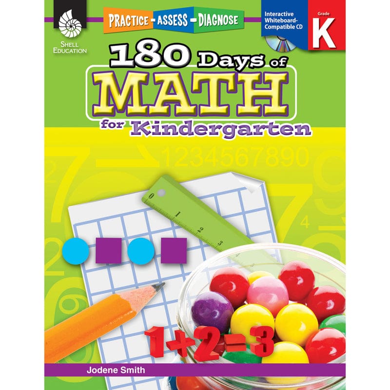 180 Days Of Math Gr K (Pack of 2) - Activity Books - Shell Education