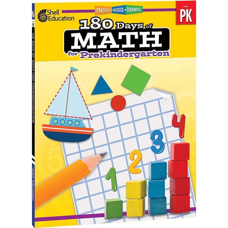180 Days Of Math Grade Prek (Pack of 2) - Activity Books - Shell Education