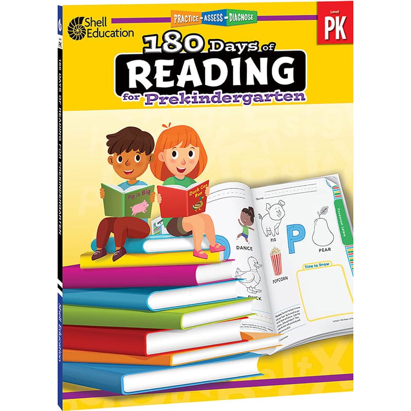 180 Days Of Reading Grade Prek (Pack of 2) - Activity Books - Shell Education