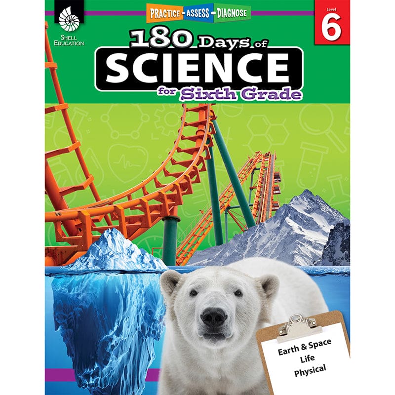 180 Days Of Science Grade 6 (Pack of 2) - Activity Books & Kits - Shell Education