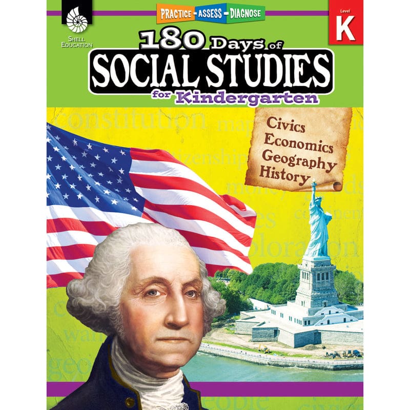 180 Days Of Social Studies For Gr K (Pack of 2) - Activities - Shell Education