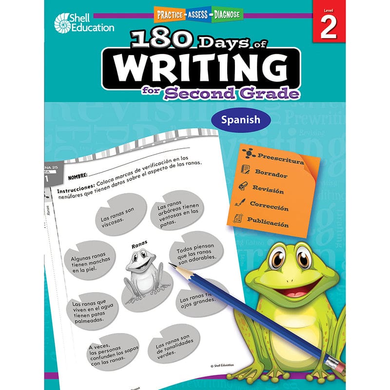 180 Days Of Writing Gr 2 Spanish (Pack of 2) - Language Arts - Shell Education