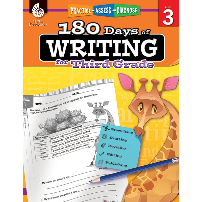 180 Days Of Writing Gr 3 (Pack of 2) - Writing Skills - Shell Education