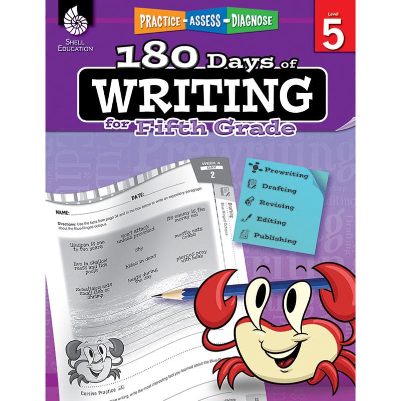 180 Days Of Writing Gr 5 (Pack of 2) - Writing Skills - Shell Education