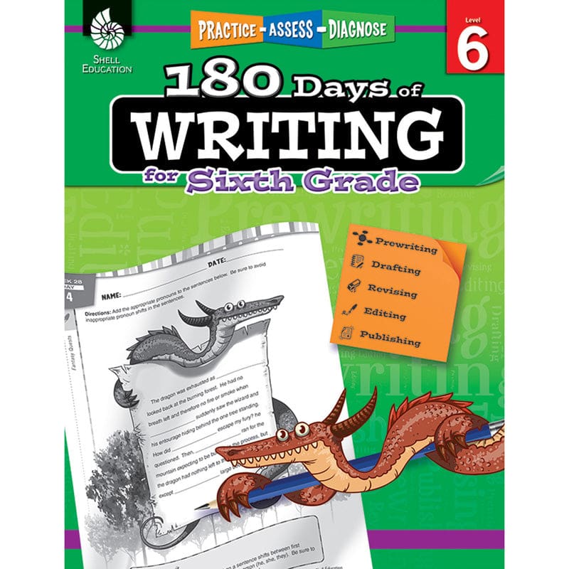 180 Days Of Writing Gr 6 (Pack of 2) - Writing Skills - Shell Education