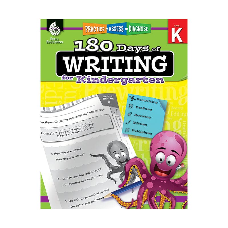 180 Days Of Writing Gr K (Pack of 2) - Writing Skills - Shell Education