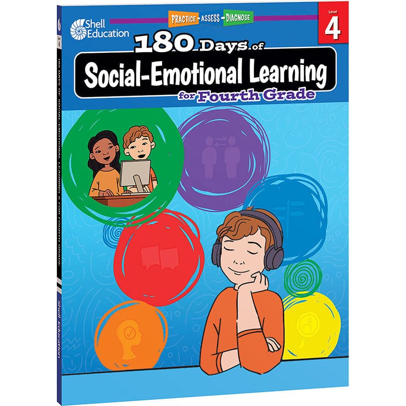 180 Days Social Emotional Learn Gr4 (Pack of 2) - Self Awareness - Shell Education
