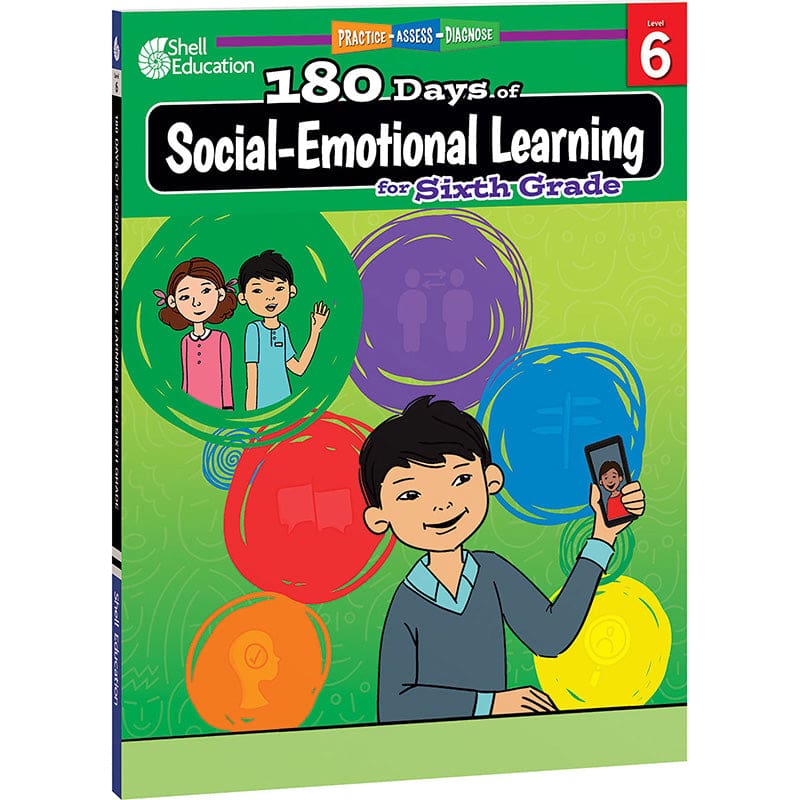 180 Days Social Emotional Learn Gr6 (Pack of 2) - Self Awareness - Shell Education