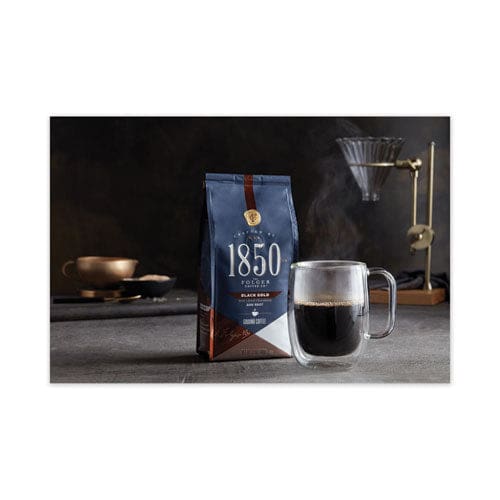 1850 Coffee Black Gold Dark Roast Ground 12 Oz Bag 6/carton - Food Service - 1850