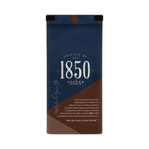 1850 Coffee Black Gold Dark Roast Ground 12 Oz Bag - Food Service - 1850